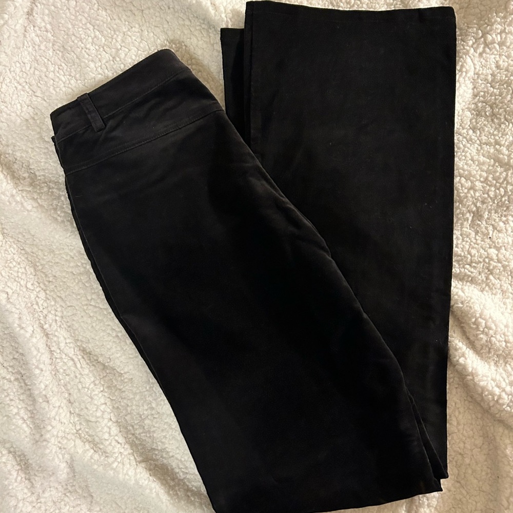 Cabi black velvet bootcut